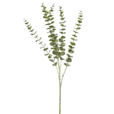 Imagem de Galho Natalino Metalizado Fosco Mini Folhagens Verde 85cm - Magizi - Y