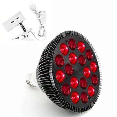 Imagem de Zarbaha Lâmpada De Terapia De Luz Vermelha Com Suporte De Lâmpada, 54 W, 18 Leds, Dispositivo De Terapia De Luz Infravermelha, Dispositivo De Luz Vermelha Combinada De 660 Nm E 850 Nm Nir Para Rosto
