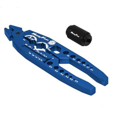 Imagem de Hobby Fans Metal Shock Absorber Pliers Rod Ball Clamp & Ball Joint Wrench Multi-Function RC Tool Combo Set for 1/8 1/10 RC Car, Blue
