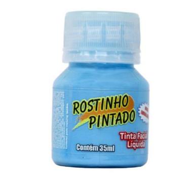 Imagem de Tinta para pintar o rosto liquida Azul Claro 35 ml - Rostinho Pintado