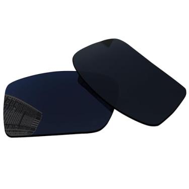Imagem de Acefrog Lentes de reposição polarizadas de 1,5 mm para óculos de sol Oakley Gascan OO9014 60 mm, material atualizado, resistente a impactos - preto escuro polarizado - 1,5 mm