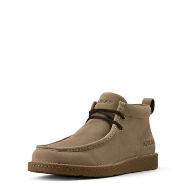 Imagem de ARIAT Bota de cano curto masculina Clean Country, Camurça marrom canela, 11 X-Wide