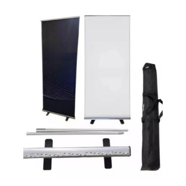 Imagem de Suporte Porta Banner Roll-Up 80x200 - NoBrand