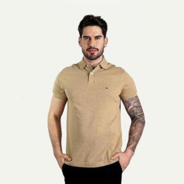Imagem de Camisa Polo 1985 Regular Fit Tommy Hilfiger Bege-Masculino