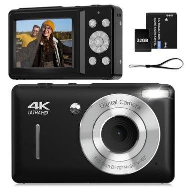 Imagem de Câmera digital SMARTKLIK FHD 1080P 44MP para crianças com 32GB SD