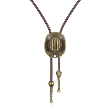 Imagem de Dlknp Colar ocidental de couro cowgirl para mulheres, acessórios de fantasia, joias ocidentais, 15.75-31.5 inches, Liga de aço, Sem Pedra Preciosa