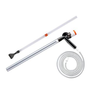 Imagem de Generic Limpador de cascalho para aquário Ferramenta de limpeza de aquário Bomba trocadora de água com bico longo multiuso Kit de limpeza de areia para