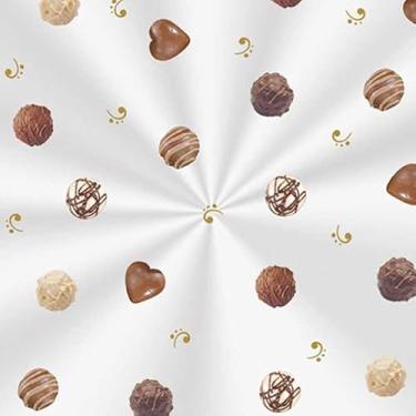 Imagem de Cromus 100 Sacos Poli Transp. 20X29Cm Bombons Marrom