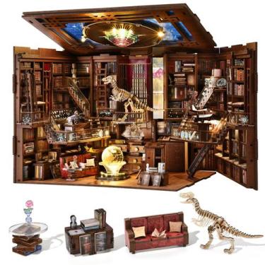Imagem de Kit MiniCity Book Nook Casa em miniatura DIY com luz LED