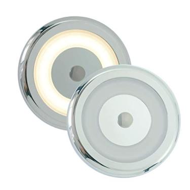 Imagem de THALASSA 2 Peças 12V Luz Led De Teto Para Interior Barco Com Dimmer - 3W 2800K Branco Quente, Montagem Em Superfície, Cúpula Pequena Uso Trailers, Vans, Caravanas, Iates, Motorhomes, 72 Mm Diâmetro