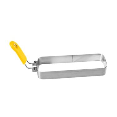 Imagem de ＫＬＫＣＭＳ Anel de ovo para chapa retangular, fogão de hotel, acessórios para grelha doméstica, loja de sobremesas interna, utensílios de cozinha, fabricante de, Amarelo