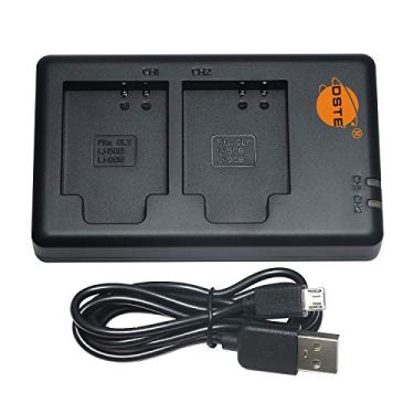 Imagem de DSTE Carregador de bateria Li-50B Li-90B compatível com bateria Olympus Li-50B Li-90B e Olympus SZ-20, SZ-15, SZ-16, SZ-12, SZ-10 iHS, TG-810, TG-820, TG-830, TG-850, TG-610, SP-800UZ, Tough 600 00