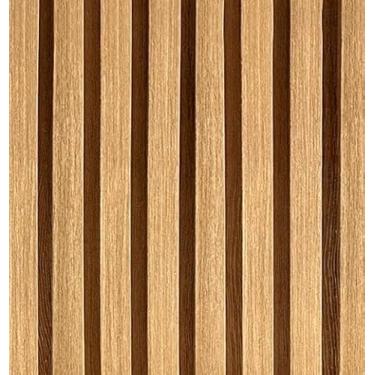 Imagem de Papel de Parede Adesivo Sala Quarto Ripas Madeira Clara Lisa Autocolante 5m x 45cm(Ripado Reno Claro)
