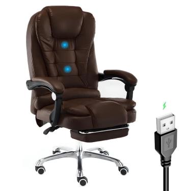 Imagem de Cadeira Presidente Nsx Apoio Aos Pés 2 Pontos De Massagem