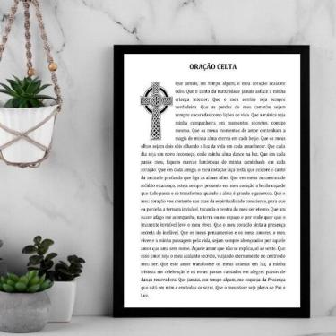 Imagem de Quadro Decorativo Oração Celta 45X34Cm