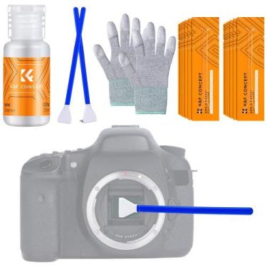 Imagem de Limpador de câmera K&F Concept APS-C Sensor Kit 16 Swabs 20ml