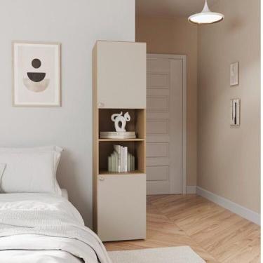 Imagem de Módulo 45x180 2 Portas 1 Kit Prateleira Frame CabeCasa MadeiraOriginal