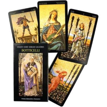 Imagem de Golden Botticelli Tarot Deck Tarô Dourado De Sandro Botticelli Baralho