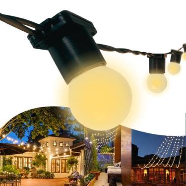 Imagem de Varal de Luzes 40 Metros com 40 Lâmpadas LED Inclusas Tom Amarelo ou B