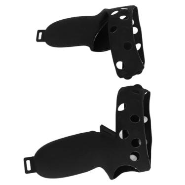 Imagem de Capa de controle de toque para 2 luva protetora de silicone com alça de punho ajustável (preto)