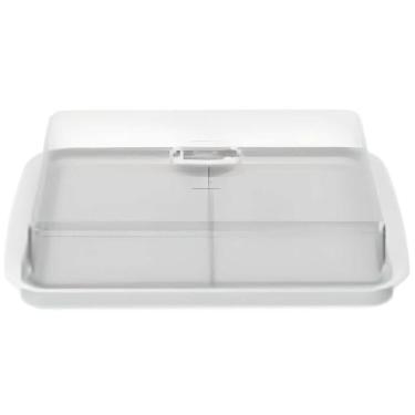 Imagem de Porta Frios Duplo Branco Com Tampa Transparente Cozy - 10180-3007 - Coza