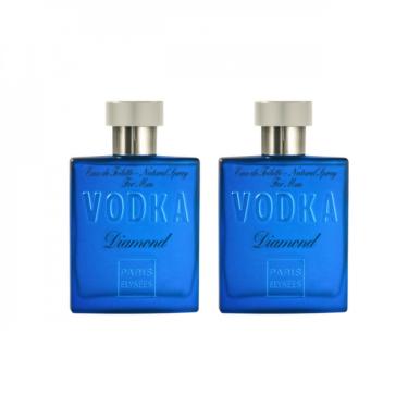 Imagem de Kit com 2 Vodka Diamond Paris Elysees Perfume Masc.Eau de Toilette