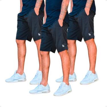 Imagem de Kit 3 Bermuda Masculina Short Treino Tactel Com Elastano - BEN20 PREMI