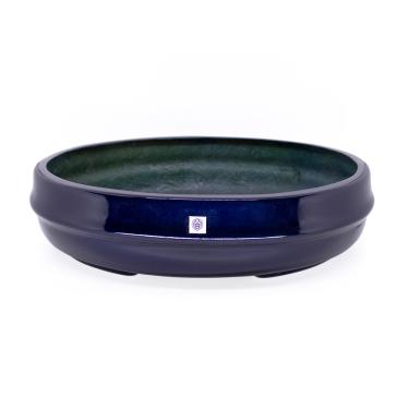 Imagem de Vaso Bacia Decorativo Osaka Azul Perolizado 16x65x52 Cm - D'Rossi