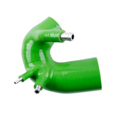 Imagem de XAJINGSU Kit de duto de tubo de mangueira de indução de entrada de ar de silicone para Fiat Abarth 500 595 695 T-JET Motor 1,4L Garrett Turbo 1 peça 4 camadas 5,4 mm espessura 11 cores (verde