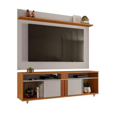 Imagem de Rack Nt 1290 Com Painel Nt 1305 Off White Com Freijó - Notavel