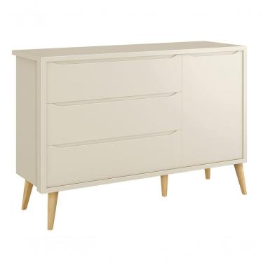 Imagem de Cômoda Sapateira Théo New Areia Fosco Com Natural - Moveisaqui