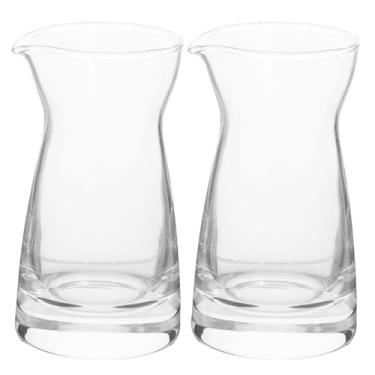 Imagem de Garneck 2 frascos de vidro para creme, pequenos recipientes de leite, jarro leve e elegante para uso doméstico e comercial