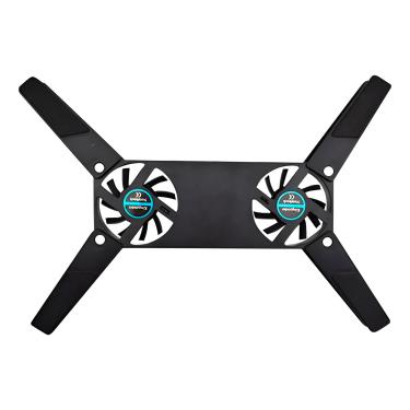 Imagem de Base Cooler para Notebook com 2 Ventoinhas Silenciosas USB – Dobrável e Portátil Mesa Base Notebook
