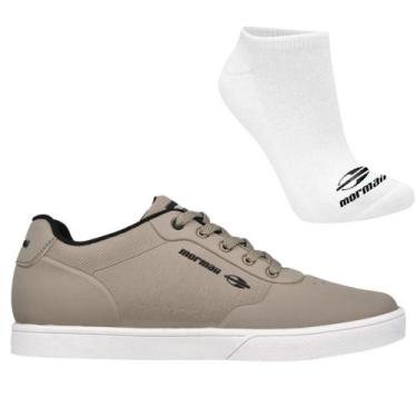 Imagem de Kit Tênis Casual Masculino Mormaii Urban Essence e Meia, 42, Cinza, Br
