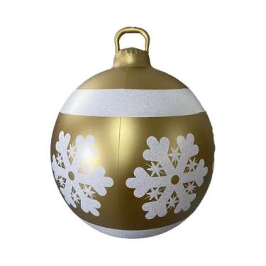 Imagem de Bola Inflável de Natal Gigante (60cm) - Decoração para Árvore de Natal