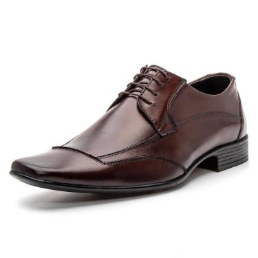 Imagem de 4600BGI-Sapato Social Masculino em Couro com Detalhes Preto