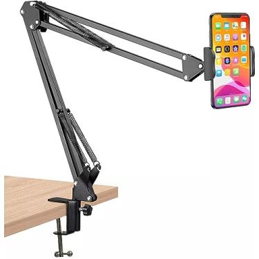 Imagem de Suporte de suporte de suporte de clipe de braço para celular, suporte de braçadeira, suporte de vídeo, articulação, montagem superior para celular, rotação de 360° para assar, artesanato,