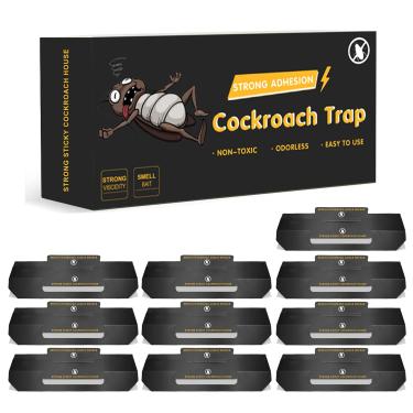 Imagem de Armadilha de barata forte e pegajosa, armadilhas de cola não tóxicas e inodoras para casa, cozinha e banheiro (10)