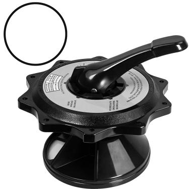 Imagem de Zhenx Conjunto de capa e alça de chave SPX0715BA3 compatível com válvulas multiportas Hayward Vari-flo 5.1 cm SP0715 SP0716, também compatível com filtros de areia de montagem superior da série Pro