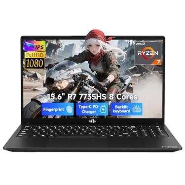 Imagem de NIMO 15.6" IPS FHD-Gaming-Laptop, Ryzen 7 7735HS 32GB DDR5 RAM 1TB SSD (Beats i7-12650H, 8C/16T, Up to 4.75GHz) Computer with Radeon 680M Graphics 100W Type-C Backlit Keyboard Fingerprint