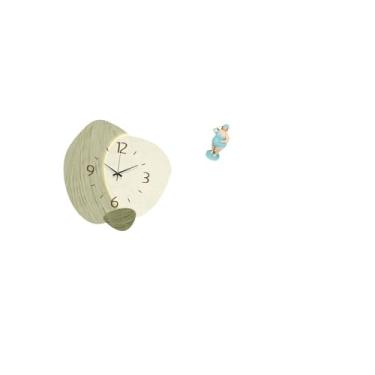 Imagem de Fenteer Relógio de Parede Beach Lady, Decoração de Boneca de Resina para Cozinha, Escritório, Fazenda E Sala de Estar, Coleção de Enfeites de Mesa