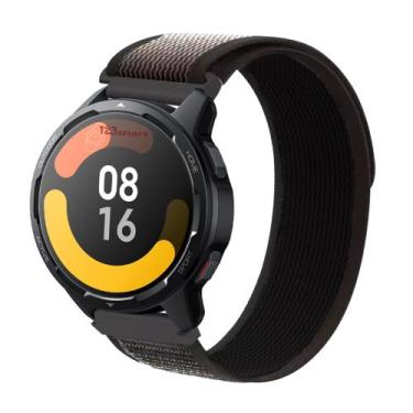 Imagem de Pulseira de Nylon Nova para S1 / S1 Pro / S1 Active - Preto com Branco