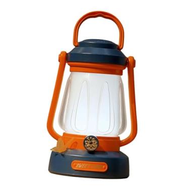Imagem de Dynwave Lanterna de acampamento LED recarregável, portátil, para emergências ao ar livre, ideal para jardim, viagens e situações de sobrevivência em ambientes, Laranja