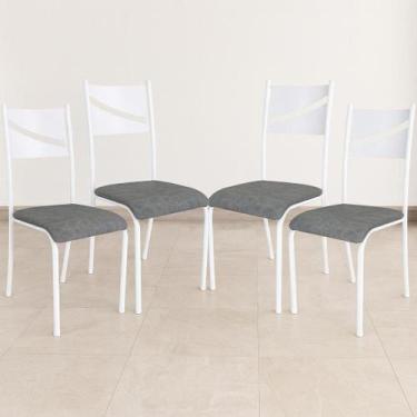 Imagem de Kit 4 Cadeiras de Jantar Varanda Cozinha Sala de Estar Epoxi 543.new -