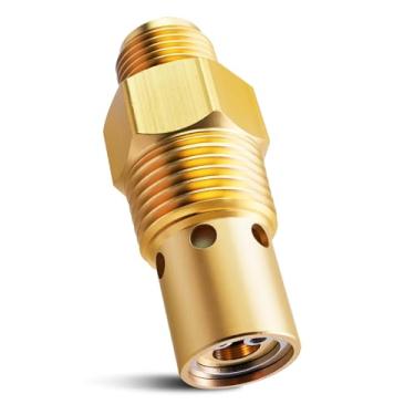 Imagem de QAGGUM Válvula de retenção de compressor de ar adequada para Campbell Hausfeld tanque NPT macho de 1/5.1 cm X tubo de compressão 1/20.3 cm NPT porta de descarga substitui CV221513AV