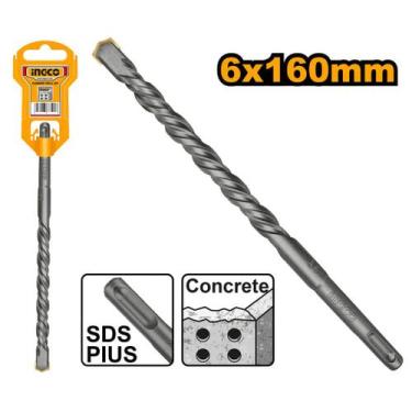 Imagem de Broca SDS Plus 6mm x 160mm para alvenaria INGCO