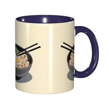 Imagem de Zeraoke Delicious Sweet Ramen Print Canecas de café criativas, personalizadas, presente para família, tamanho de 325 ml, unissex