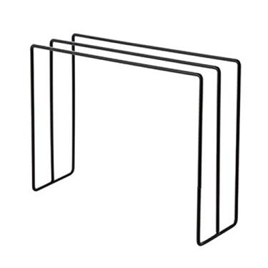 Imagem de Aramox Rack de Secagem de Pano de Prato de Bancada de Cozinha Suporte de Toalha Vertical Independente Com 3 Hastes Suspensas para Armazenamento de Pano de Prato, Pia de Banheiro Com (Preta)