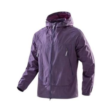 Imagem de Jaqueta Corta-vento Masculina Com Capuz UPF50+, Ultraleve, Com Zíper, 