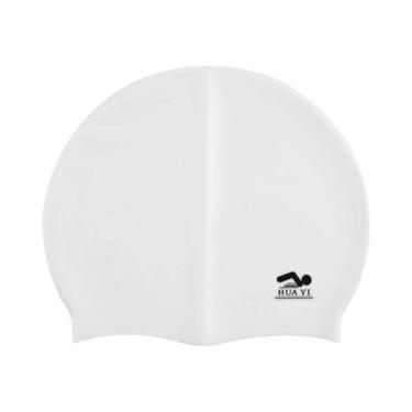 Imagem de Touca De Natação De Silicone Impermeável Para Adultos, Elástica, Para 
